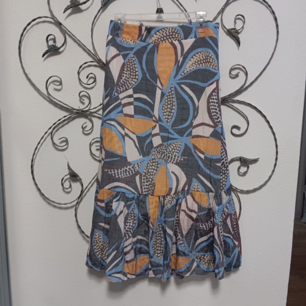 MLLE GABRIELLE boho print maxi skirt, M